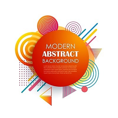 EPS 해외이미지 선 백그라운드 패턴 일러스트 추상 사람없음 사각형 주황색 점 원형 삼각형 기하학 지오메트릭 해외일러스트 도형 컬러 무늬 파일형식 벡터