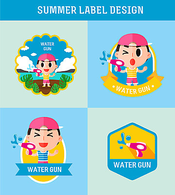 전신 구름 남자 리본 어린이 하늘색 잎 일러스트 윙크 들기 소년 상반신 세명 여름 여름휴가 바캉스 민소매 라벨 즐거움 물총 물총놀이 물총싸움 캡모자 소년만 국내일러스트 AI파일 자연요소 식물 모자_잡화 계절 감정 상의 모션 놀이 휴가 프레임 표정 사람 파란색 싸움 남자만 어린이만 파일형식 벡터 여름_계절