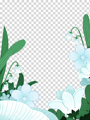 편집 편집이미지 사계절 잎 누끼 사람없음 봄 은방울꽃 PNG 편집소스 식물 계절 꽃 파일형식