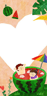 PSD 여자 남자 어린이 일러스트 여름음식 수박 프레임 수영장 소녀 소년 상반신 두명 여름 친구 여름휴가 바캉스 주황색 만세 하트 파라솔 수박화채 여름라이프 프레임일러스트 어린이만 제철과일 국내일러스트 모양 라이프스타일 계절 음식 컬러 과일 관계 모션 휴가 사람 제철 화채 파일형식 여름_계절
