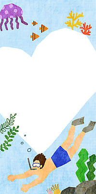 전신 PSD 남자 하늘색 일러스트 프레임 한명 성인 여름 여름휴가 바캉스 바위 하트 산호 물안경 오리발 열대어 스쿠버다이빙 해파리 미역 말미잘 스킨스쿠버장비 여름라이프 프레임일러스트 성인남자한명만 국내일러스트 모양 1 라이프스타일 계절 휴가 어류 사람 파란색 돌_바위 수상스포츠 해조류 자포동물 수영용품 스킨스쿠버용품 남자한명만 성인남자만 파일형식 여름_계절