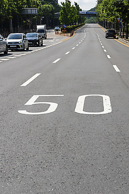 포토 JPG 주간 나무 도로 교통 자동차 사람없음 야외 통제 사회이슈 교통안전 교통표지 사고예방 속도제한 안전속도 안전속도5030 50킬로미터 국내포토 자연요소 식물 길 육상교통 컨셉 교통시설 안전 금지 예방 정책 제한속도 파일형식