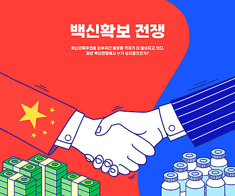 PSD 손 돈 일러스트 악수 협상 타이포그라피 신체부위 빨간색 파란색 중국 거래 백신 코로나바이러스 바이알 포스트코로나 백신주권 델타변이바이러스 위드코로나 국내일러스트 문자 아시아 컬러 비즈니스 의학 사람 손짓 의료용품 재산 바이러스 사회이슈 파일형식