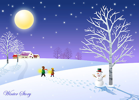 EPS 나무 계절 여자 남자 어린이 백그라운드 겨울 일러스트 눈사람 밤하늘 주택 그림자 사람 풍경 소녀 소년 두명 친구 빛 걷기 설원 추위 보름달 달 눈 손전등 발자국 어린이만 겨울배경 국내일러스트 자연요소 식물 관계 자국 모션 하늘 날씨 조명 눈_날씨 건물 야간 파일형식 벡터
