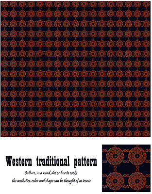 EPS 해외 문양 유럽 백그라운드 무늬 패턴 일러스트 벽지 사람없음 갈색 전통문양 앤티크 포장지 엔틱문양 국내일러스트 전통 나라 컬러 포장 파일형식 벡터