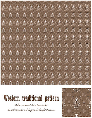 EPS 해외 문양 유럽 백그라운드 무늬 패턴 일러스트 벽지 사람없음 갈색 전통문양 앤티크 포장지 엔틱문양 국내일러스트 전통 나라 컬러 포장 파일형식 벡터