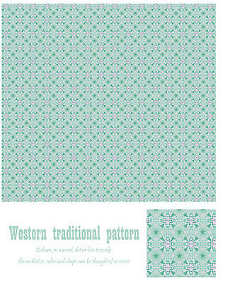 EPS 해외 문양 유럽 백그라운드 무늬 패턴 일러스트 벽지 사람없음 전통문양 앤티크 포장지 엔틱문양 민트색 국내일러스트 전통 나라 컬러 포장 파일형식 벡터