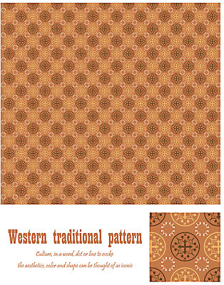 EPS 해외 문양 유럽 백그라운드 무늬 패턴 일러스트 벽지 사람없음 갈색 전통문양 앤티크 포장지 엔틱문양 국내일러스트 전통 나라 컬러 포장 파일형식 벡터