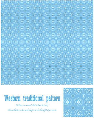 EPS 해외 문양 유럽 하늘색 백그라운드 무늬 패턴 일러스트 벽지 사람없음 전통문양 앤티크 포장지 엔틱문양 국내일러스트 전통 나라 포장 파란색 파일형식 벡터