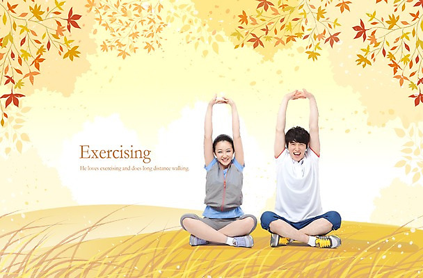 PSD 편집 편집이미지 라이프스타일 커플 여자 남자 단풍 단풍나무 건강 미소 웃음 사람 앉기 동양인 20대 성인 두명 라이프 30대 운동복 운동 헬스 스트레칭 한국인 가을 목표 올리기 체조 팔 성인만 이미지편집 나무 옷 계절 컨셉 잎 관계 모션 표정 인종 청년 생활 신체부위 장년 파일형식