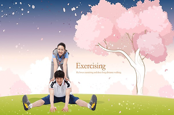 PSD 나무 편집 편집이미지 라이프스타일 커플 여자 남자 건강 꽃나무 미소 웃음 사람 동양인 잔디 초원 20대 성인 두명 라이프 30대 운동복 운동 헬스 스트레칭 한국인 누름 목표 어깨 체조 성인만 이미지편집 식물 옷 꽃 컨셉 관계 모션 표정 인종 청년 생활 신체부위 장년 파일형식