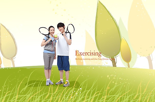 PSD 나무 편집 편집이미지 라이프스타일 커플 여자 남자 스포츠 공 건강 서기 미소 웃음 들기 사람 동양인 잔디 초원 20대 성인 두명 라이프 30대 운동복 운동 헬스 한국인 테니스 테니스라켓 목표 테니스공 성인만 이미지편집 식물 옷 컨셉 관계 모션 표정 인종 청년 생활 장년 구기 라켓 테니스용품 파일형식