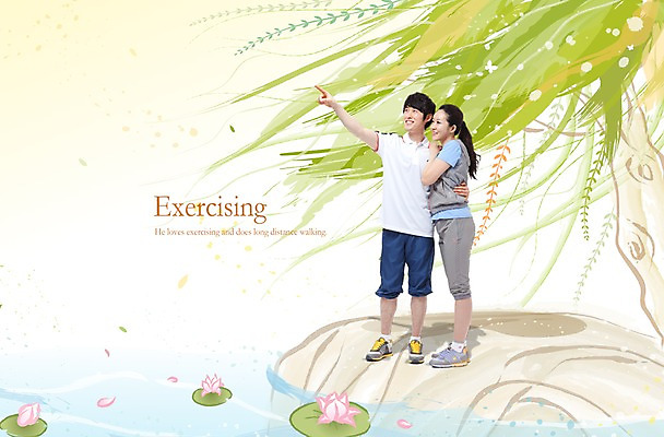 PSD 나무 편집 편집이미지 라이프스타일 손 커플 여자 남자 건강 미소 웃음 사람 동양인 손짓 20대 성인 두명 라이프 30대 운동복 운동 헬스 산책 한국인 가리킴 연못 개울 목표 성인만 이미지편집 식물 옷 컨셉 관계 모션 휴식 표정 인종 청년 생활 신체부위 장년 강 파일형식