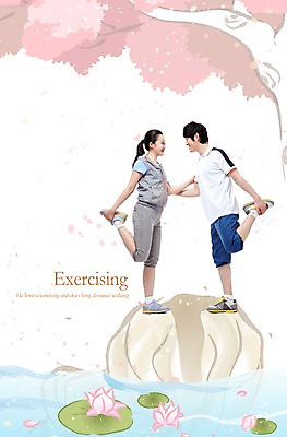 PSD 나무 편집 편집이미지 라이프스타일 커플 여자 남자 포즈 건강 꽃나무 미소 웃음 사람 동양인 20대 성인 두명 라이프 30대 운동복 운동 마주보기 헬스 스트레칭 한국인 돌_바위 바위 목표 체조 성인만 이미지편집 식물 옷 꽃 컨셉 관계 모션 표정 인종 청년 생활 장년 파일형식