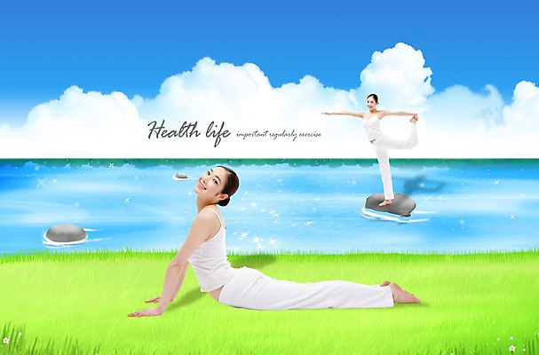 PSD 구름 편집 편집이미지 우먼라이프 라이프스타일 여자 포즈 요가 하늘 건강 미소 웃음 사람 동양인 잔디 초원 20대 성인 두명 라이프 30대 운동복 운동 헬스 한국인 개울 목표 요가복 여자만 성인여자만 성인만 이미지편집 자연요소 식물 웰빙 옷 컨셉 표정 인종 청년 생활 장년 강 파일형식