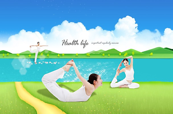 PSD 구름 편집 편집이미지 우먼라이프 라이프스타일 여자 포즈 요가 하늘 건강 미소 웃음 사람 동양인 잔디 초원 20대 성인 라이프 세명 30대 운동복 운동 헬스 한국인 개울 목표 요가복 여자만 성인여자만 성인만 이미지편집 자연요소 식물 웰빙 옷 컨셉 표정 인종 청년 생활 장년 강 파일형식