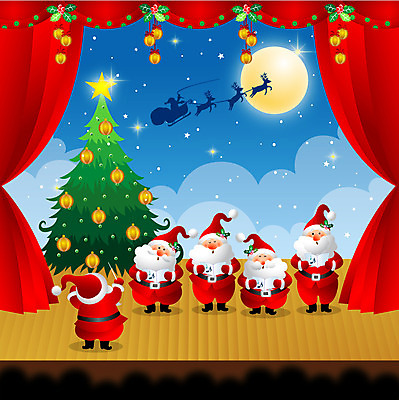 EPS 나무 계절 남자 별 크리스마스 겨울 일러스트 노래 밤하늘 미소 웃음 사람 성인 크리스마스트리 산타클로스 공연 무대 보름달 달 눈 커튼 60대 70대 합창 캐럴 남자만 성인남자만 노인만 성인만 노인남자만 국내일러스트 자연요소 식물 기념일 노년 음악 하늘 날씨 표정 이벤트 야간 파일형식 벡터