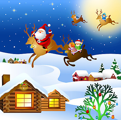 EPS 나무 계절 여자 할아버지 남자 크리스마스 겨울 일러스트 밤하늘 하늘 사슴 주택 미소 웃음 사람 소년 여러명 성인 10대 크리스마스트리 산타클로스 마을 루돌프 보름달 달 비행 눈 오두막 국내일러스트 자연요소 식물 기념일 노년 어린이 다수 포유류 청소년 날씨 표정 건물 야간 파일형식 벡터