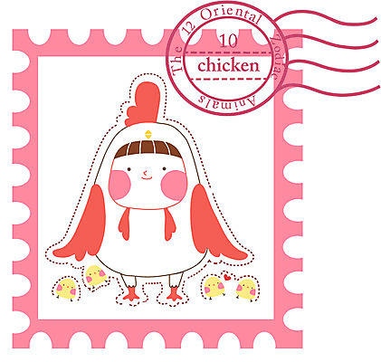 EPS 동물 캐릭터 일러스트 병아리 미소 웃음 사람없음 도장 귀여움 십이지신 닭띠 닭 새캐릭터 닭캐릭터 십이지신캐릭터 우표 일러캐릭터 동물캐릭터 컨셉 조류 표정 파일형식 벡터