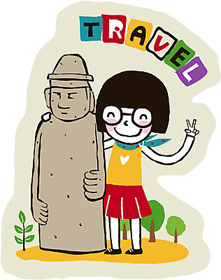 EPS 캐릭터 라이프스타일 여자 안경 여행 포즈 스티커 일러스트 청소년캐릭터 한명 서기 미소 웃음 사람 손짓 20대 성인 라이프 10대 제주도 돌하르방 브이 Ann 여자만 여자한명만 일러캐릭터 1 잡화 인물캐릭터 모션 청소년 한국 표정 청년 생활 파일형식 벡터