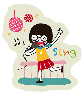 EPS 캐릭터 우먼라이프 라이프스타일 여자 안경 스티커 일러스트 노래 놀이 청소년캐릭터 한명 미소 웃음 사람 20대 성인 라이프 10대 게임 춤 마이크 기분전환 Ann 노래방 여자만 여자한명만 일러캐릭터 1 잡화 음악 인물캐릭터 음향기기 청소년 문화예술 표정 청년 생활 파일형식 벡터