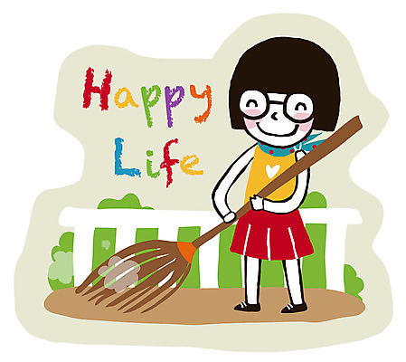EPS 캐릭터 우먼라이프 라이프스타일 여자 안경 스티커 일러스트 청소년캐릭터 한명 미소 웃음 사람 20대 성인 라이프 10대 울타리 빗자루 청소 Ann 여자만 여자한명만 일러캐릭터 1 잡화 인물캐릭터 청소년 표정 청년 생활 담장 청소도구 파일형식 벡터
