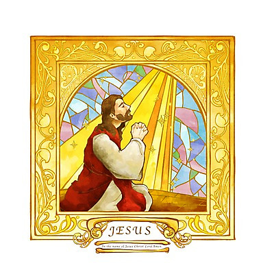 전신 PSD 남자 기독교 종교 일러스트 한명 사람 앉기 성인 믿음 희망 기도 예수 나무바닥 스테인드글라스 남자만 남자한명만 성인남자만 성인만 국내일러스트 1 감정 모션 유리 바닥 신_종교 파일형식