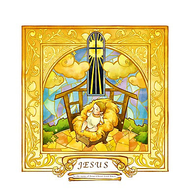 PSD 구름 기독교 종교 십자가 일러스트 창문 한명 사람 믿음 희망 아기 잠 예수 숲 스테인드글라스 아기예수 마굿간 국내일러스트 자연요소 1 감정 유리 신_종교 외양간 파일형식