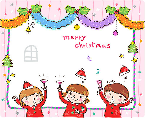 EPS 모자 옷 여자 남자 음료 어린이 크리스마스 일러스트 산타옷 미소 웃음 사람 소녀 소년 장식 10대 세명 크리스마스트리 파티 주스 건배 십대만 국내일러스트 카드프레임 잡화 기념일 청소년 프레임 표정 이벤트 파일형식 벡터