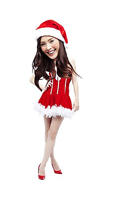 PSD 편집이미지 옷 여자 포즈 크리스마스 한명 서기 미소 웃음 사람 동양인 이벤트 20대 성인 30대 산타클로스 미니어처 한국인 인물미니어처 SD캐릭터 여자만 여자한명만 성인여자만 성인만 이미지편집 캐릭터 1 기념일 모션 표정 인종 청년 장년 모형 파일형식
