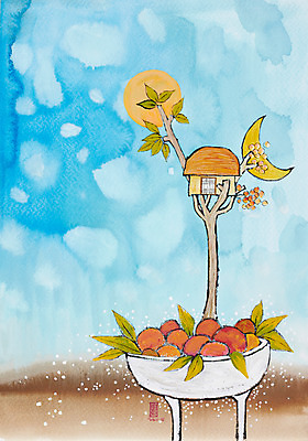 JPG 나무 식물 계절 열매 음식 백그라운드 잎 과일 일러스트 나뭇잎 수채화 한그루 감 미술 풍경 사람없음 바구니 가을풍경 수확 보름달 달 가을 시골 달밤 야간 저녁 시화 감나무 그림 가을배경 국내일러스트 자연요소 1 농업 문화예술 파일형식 가을_계절