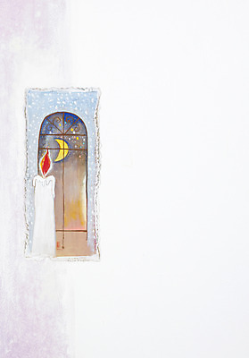 JPG 백그라운드 일러스트 초 촛불 창문 불 수채화 미술 사람없음 공백 달 달밤 야간 저녁 초승달 창가 시화 그림 창밖 국내일러스트 자연요소 문화예술 파일형식