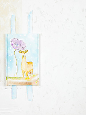 JPG 식물 동물 한마리 꽃 화초 백그라운드 한송이 일러스트 포유류 자연 초식동물 사슴 수채화 미술 사람없음 공백 시화 그림 국내일러스트 1 문화예술 생태계 송이 파일형식