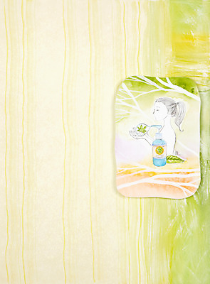 JPG 식물 여자 백그라운드 잎 일러스트 나뭇잎 수채화 프레임 미술 한명 사람 성인 화장 뷰티 화장품 공백 나뭇가지 시화 그림 친환경 여자만 여자한명만 성인여자만 성인만 국내일러스트 나무 1 문화예술 환경 파일형식