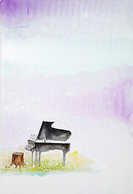 JPG 악기 백그라운드 연주 의자 일러스트 현악기 수채화 미술 사람없음 공백 건반 피아노 숲속 숲 시화 악보 그림 나무의자 그랜드피아노 나무밑둥 연주회 국내일러스트 나무 음악 가구 문화예술 목재 건반악기 음악회 파일형식