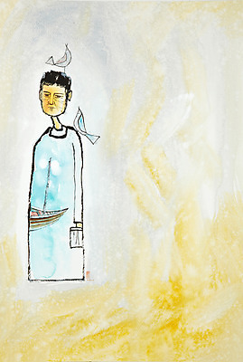 JPG 동물 남자 백그라운드 두마리 일러스트 조류 수채화 미술 한명 사람 성인 공백 어선 고독 시화 그림 돛대 선박 남자만 남자한명만 성인남자만 성인만 국내일러스트 1 감정 수상교통 2 배_교통 문화예술 파일형식