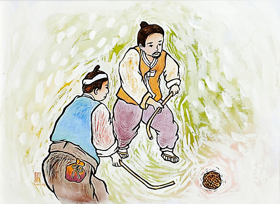 JPG 한국문화 한국전통 전통 남자 전통문화 문화 백그라운드 일러스트 공 놀이 수채화 미술 사람 성인 두명 전통놀이 시장 장 한복 시화 그림 얼레공 옛날 장치기 장치기놀이 남자만 성인남자만 성인만 국내일러스트 동양문화 문화예술 한국 전통의상 파일형식