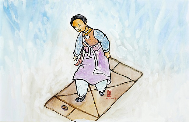 JPG 한국문화 한국전통 전통 여자 전통문화 문화 어린이 백그라운드 일러스트 놀이 수채화 미술 한명 사람 소녀 전통놀이 한복 시화 그림 땅따먹기 옛날 여자만 여자한명만 어린이만 소녀만 소녀한명만 국내일러스트 1 동양문화 문화예술 한국 전통의상 파일형식