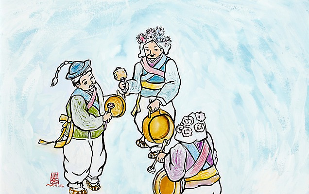 JPG 한국문화 한국전통 전통 남자 전통문화 문화 악기 음악 백그라운드 연주 일러스트 타악기 수채화 한국 국악기 국악 미술 사람 성인 세명 전통놀이 한복 풍물놀이 사물놀이 시화 오브젝트 그림 장구 민속 징 꽹과리 상모 세시풍속 농악대 남자만 성인남자만 성인만 국내일러스트 동양문화 아시아 놀이 문화예술 전통의상 전통공연 파일형식