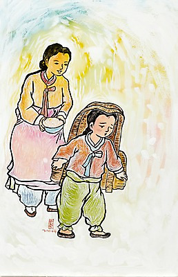 JPG 한국문화 한국전통 전통 여자 교육 남자 전통문화 문화 아들 어린이 백그라운드 일러스트 엄마 열쇠 수채화 한국 미술 사람 소년 두명 부모 자녀 한복 농기구 시화 그림 키_도구 민속 소금 세시풍속 옛날 오줌싸개 국내일러스트 모자관계 동양문화 아시아 농업 가족 문화예술 도구 전통의상 파일형식