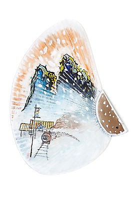 JPG 육상교통 교통수단 백그라운드 일러스트 자연 수채화 산 미술 풍경 사람없음 기찻길 기차 부채 신호등 시화 그림 기차역 국내일러스트 교통 문화예술 대중교통 역 생태계 파일형식