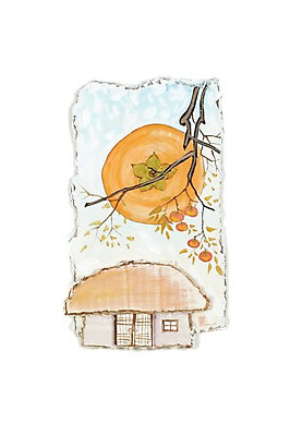 JPG 나무 식물 계절 열매 종이 음식 백그라운드 고건축 과일 한국건축 일러스트 자연 수채화 주택 초가집 감 미술 풍경 사람없음 가을풍경 가을 나뭇가지 시골 시화 감나무 그림 시골집 가을배경 국내일러스트 건축물 건축 문화예술 한옥 건물 생태계 파일형식 가을_계절