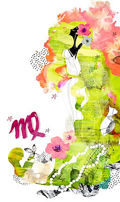 PSD 기호 여자 꽃 별 잎 일러스트 한명 성인 별자리 신비 처녀자리 별자리기호 여자만 여자한명만 성인여자만 성인만 국내일러스트 자연요소 식물 문자 1 컨셉 사람 파일형식