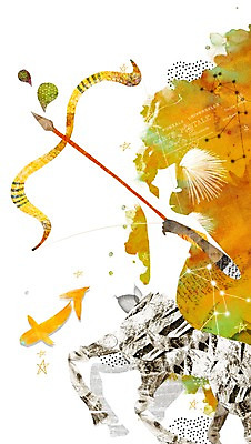 PSD 동물 척추동물 기호 남자 실루엣 별 컬러 일러스트 포유류 화살 그림자 한명 성인 노란색 별자리 물방울 말_동물 신비 궁수자리 깃털 활 활쏘기 사수 별자리기호 남자만 남자한명만 성인남자만 성인만 국내일러스트 자연요소 문자 1 컨셉 모션 촬영기법 사람 파일형식