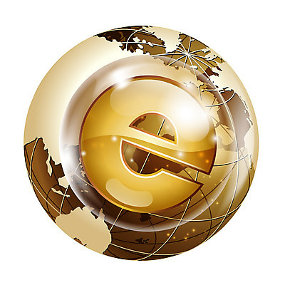 EPS 아이콘 지구 인터넷 비즈니스 사람없음 그래픽 금융 세계 글로벌 황금 E 사이버 금융비즈니스 2D아이콘 알파벳 경제 파일형식 벡터