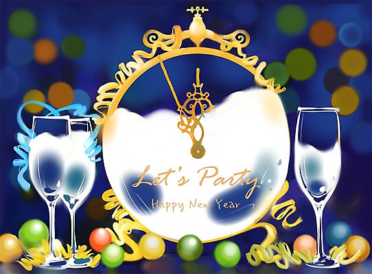 PSD 알파벳 영어 시계 백그라운드 술잔 일러스트 조명 잔 새해 이벤트 사람없음 장식 컵 빛 파티 축제 장식볼 새해인사 인사 시간 원형 시곗바늘 우아함 구슬 샴페인잔 보케 해피뉴이어 신년파티 국내일러스트 도형 문자 식기 컨셉 예절 파일형식