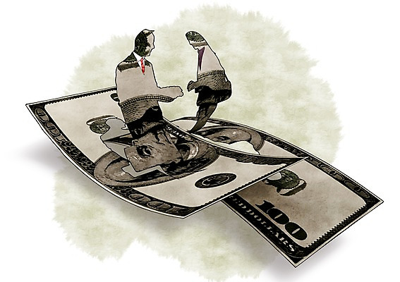 PSD 실루엣 지폐 돈 일러스트 비즈니스 그림자 성인 두명 경제 달러 비즈니스맨 금융비즈니스 성인만 국내일러스트 남자 촬영기법 사람 금융 직장인 재산 파일형식