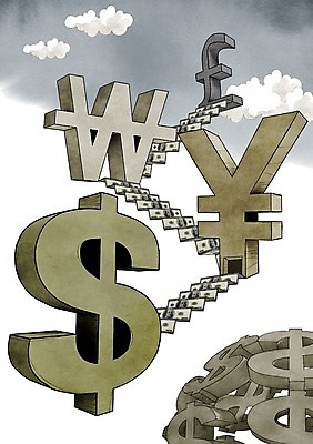 PSD 구름 기호 돈 일러스트 비즈니스 하늘 사람없음 경제 계단 달러 원화 화폐기호 엔 금융비즈니스 단위 리라 국내일러스트 자연요소 문자 금융 재산 화폐 파일형식