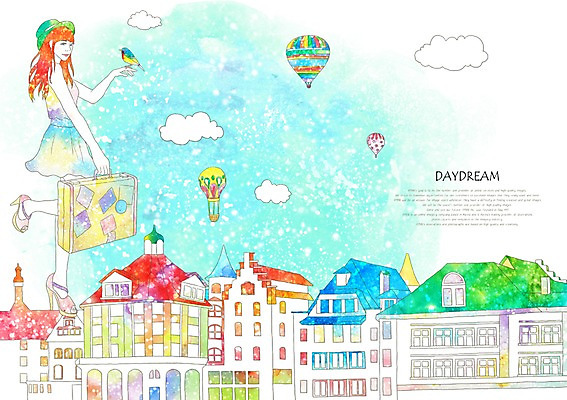 PSD 동물 구름 여자 여유 여행 백그라운드 일러스트 상상 조류 휴식 주택 상상일러스트 한명 사람 20대 성인 판타지 마을 여행가방 기구 열기구 여자만 여자한명만 성인여자만 청년만 청년여자만 성인한명만 청년여자한명만 성인여자한명만 성인만 국내일러스트 자연요소 1 감정 컨셉 가방 항공교통 청년 건물 파일형식