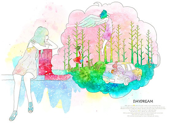 PSD 나무 식물 여자 여유 백그라운드 가방 일러스트 상상 자동차 휴식 천사 상상일러스트 사람 20대 성인 두명 판타지 여행가방 토끼 숲속 숲 여자만 성인여자만 청년만 청년여자만 성인만 국내일러스트 잡화 감정 육상교통 컨셉 포유류 청년 반려동물 파일형식